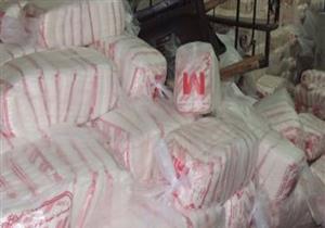 إحباط تهريب 35 طن سكر ودقيق مدعم بالجيزة