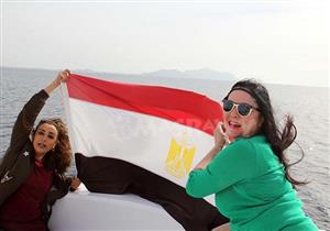 بالصور- علا رامي وصفاء جلال تحتفلان بمصرية "تيران وصنافير"