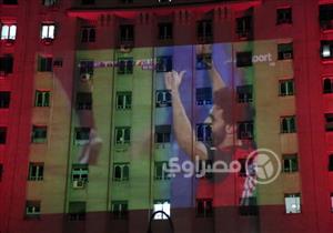 برج القاهرة ومجمع التحرير يكتسيان بعلم مصر احتفالًا بالتأهل للمونديال -فيديو وصور​