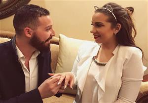 بالصور- شريف منير يحتفل بـ"خطوبة" ابنته أسما على محمود حجازي