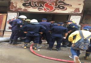 بالصور.. تفحم كافيه بميدان الساعة في الطالبية