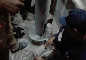 بعد 4 أيام.. إنقاذ قطة سقطت أسفل عمود إنارة بالمنصورة (صور)