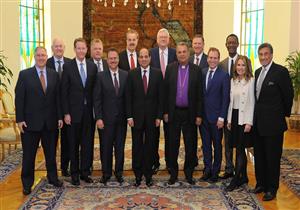 السيسي لقيادات الطائفة الإنجيلية الأمريكية: نحرص على إعلاء مبادئ المواطنة