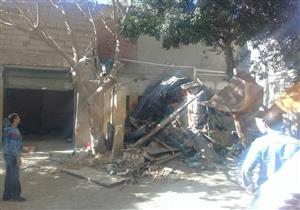 بمساحة 2172 مترا.. إزالة التعديات على حرم السكة الحديد بالإسكندرية (صور)