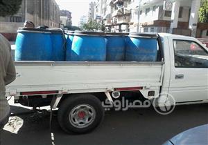 بالصور.. ضبط ألبان معبأة داخل براميل كيماويات في بورسعيد  