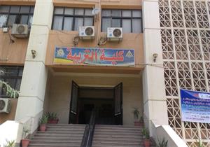 فريق من النيابة يعاين موقع انفجار استراحة عميد تربية بنها