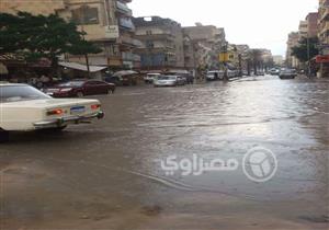 بالصور- الأمطار تُغرق شوارع "الكيلو 21" غرب الإسكندرية