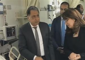 وزيرا الصحة والتضامن يزوران مصابي حادث الروضة بمستشفيي دار الشفا ومعهد ناصر
