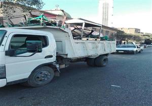 بالصور.. حملات مكبرة لرفع الإشغالات في حي الساحل بالقاهرة