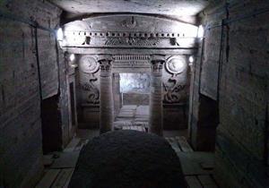 بالصور.. مقبرة كوم الشقافة الأثرية ترى النور بعد سحب المياه الجوفية