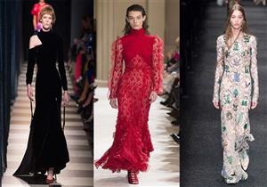 بالصور- فساتين بأكمام طويلة لإطلالة ساحرة في المساء