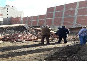 إزالة 10 حالات تعد على الأراضي الزراعية بدمياط  - صور