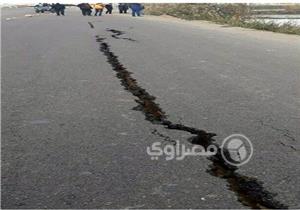 بالصور.. انهيار جزئي بالطريق الدائري بالإسكندرية قبل افتتاحه.. و"الطرق": حدث "سليب سيركل"