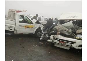 ارتفاع عدد ضحايا حادث صحراوي بني سويف إلى 24 مصابا وحالة وفاة