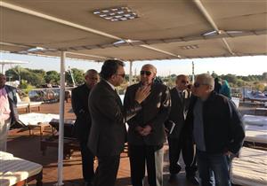 ​وزير النقل يتفقد موقع "شحوط المراكب النيلية" بأسوان