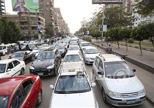 المرور في الجيزة.. كثافات بشارع السودان وأعلى محور 26 يوليو و"سفنكس"