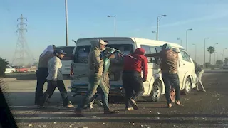 إصابة 3 أشخاص في حصيلة أولية لحادث تصادم على طريق "القاهرة - الإسماعيلية"