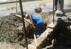 محافظ الجيزة: جار إصلاح كسر ماسورة مياه ميدان الجيزة