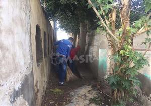 بالصور.. مبادرة شبابية لتنظيف "المقابر" بقرى دمياط