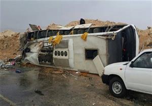 ارتفاع عدد ضحايا انقلاب أتوبيس عمال ''بلبيس – العاشر'' لـ3 وفيات