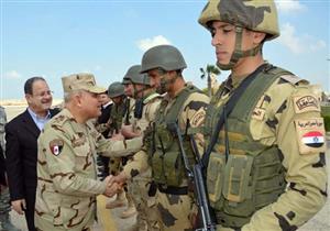 بالصور- جولة لوزيري الدفاع والداخلية بالعريش.. وصبحي: لا تهاون في الدفاع عن سيناء​