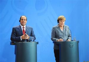 بدء مباحثات السيسي وميركل في الاتحادية