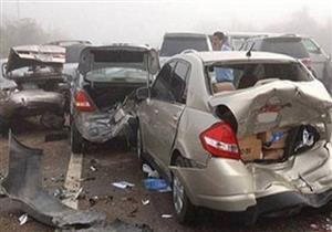 تصادم ٧ سيارات وإصابة ٤ أشخاص بمحور الثورة و أعلى كوبري أكتوبر