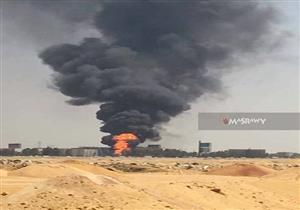 اللقطات الأولي لانفجار خط غاز بالتجمع الخامس 