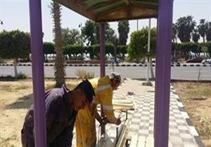 بالصور.. طلاب السويس يجمّلون الحدائق المفتوحة استعدادًا لـ"شم النسيم"