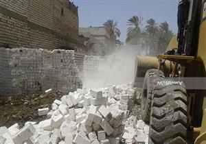 بالصور.. حملات لرفع وإزالة الإشغالات في 3 مراكز بالمنيا