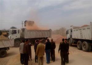 إزالة 9 حالات تعد على أراض زراعية في المنيا