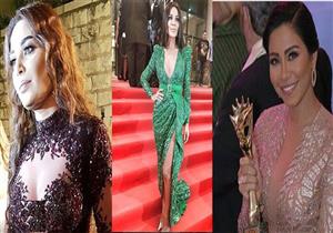 بالصور.. نجمات بفساتين عالمية بحفل "الموريكس" وإطلالة جريئة لسيرين عبد النور