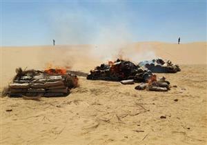 القوات الجوية تدمر سيارتي دفع رباعي قبل الهجوم على كمين في شمال سيناء