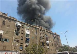 اللقطات الأولى من حريق سوق إمبابة