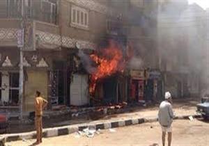 المعاينة: ماس كهربائي وراء حريق محل للبرديات في الهرم