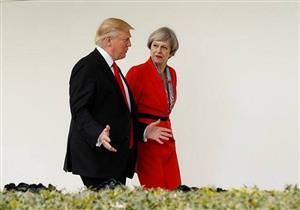 ترامب لم يناقش زيارته لبريطانيا في اتصال هاتفي مع تريزا ماي