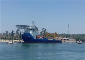 بالصور.. وصول سفينة الإمدادات "أحمد فاضل" إلى الإسماعيلية