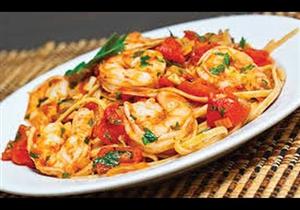 طريقة عمل مكرونة السي فود بالصلصة 