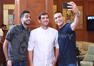 عصام الحضري ومحمود كهربا مع كاسياس في الكويت