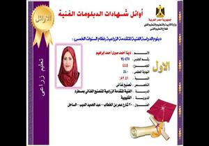 الأولى على "دبلوم الزراعة": الالتزام والجدية سر التفوق