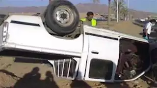 مصرع شخص وإصابة آخر في انقلاب سيارة نقل ببني سويف