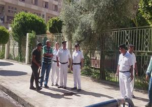 تواجد أمني مكثف بمحيط لجان الثانوية العامة في بورسعيد