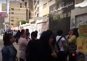 ماذا فعل طلاب حلمية الزيتون قبل لحظات من دخول امتحان "الإنجليزي"؟ -فيديو