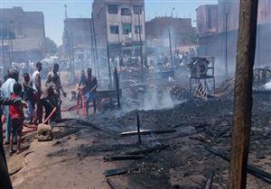 القوات المسلحة تشارك فى السيطرة على الحريق بإدفو