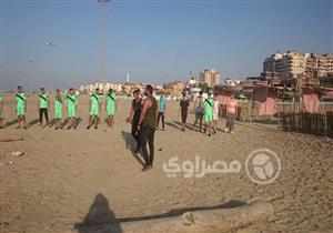 بالصور- بإطارات السيارات وجذوع الأشجار.. البورسعيدية يتأهلون للكليات العسكرية