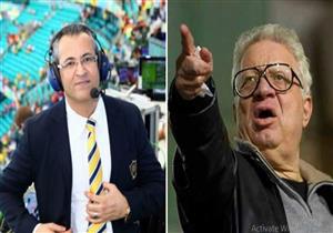 مرتضى منصور ينتقد معلق مباراة الزمالك بسبب كهربا