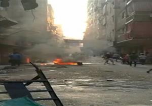 (فيديو وصور).. اشتباكات بالمولوتوف في أرض اللواء.. والأمن: "مافيش حاجة"