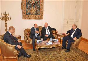 وزيرا العدل و"شئون النواب" يزوران رئيس مجلس الدولة لتهنئته بالمنصب