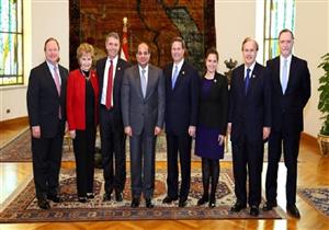 وفد الكونجرس الأمريكي يغادر القاهرة بعد لقاء السيسي