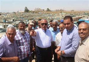 محافظ السويس يتفقد مرسى السلخانة القديم لتطويره قبل موسم الصيد